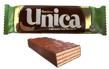 GANDOUR Unica Creamy Hazelnut Box 24 Pieces - Mounit Baytna