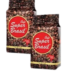 CAFÉ SUPER BRASIL Pure brazilian ground coffee 100% arabica 180gr (2pcs at 36 AED)