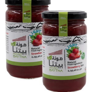 MOUNIT BAYTNA Light Strawberry Jam 370 g (2pcs at 44 AED)