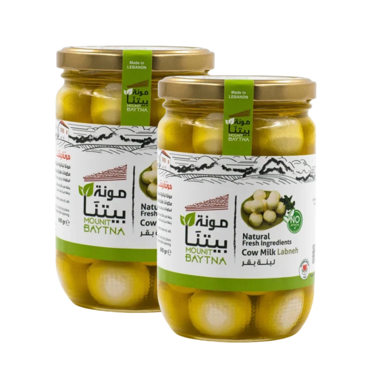 MOUNIT BAYTNA Cow Milk Labneh 600 g (2pcs offer)